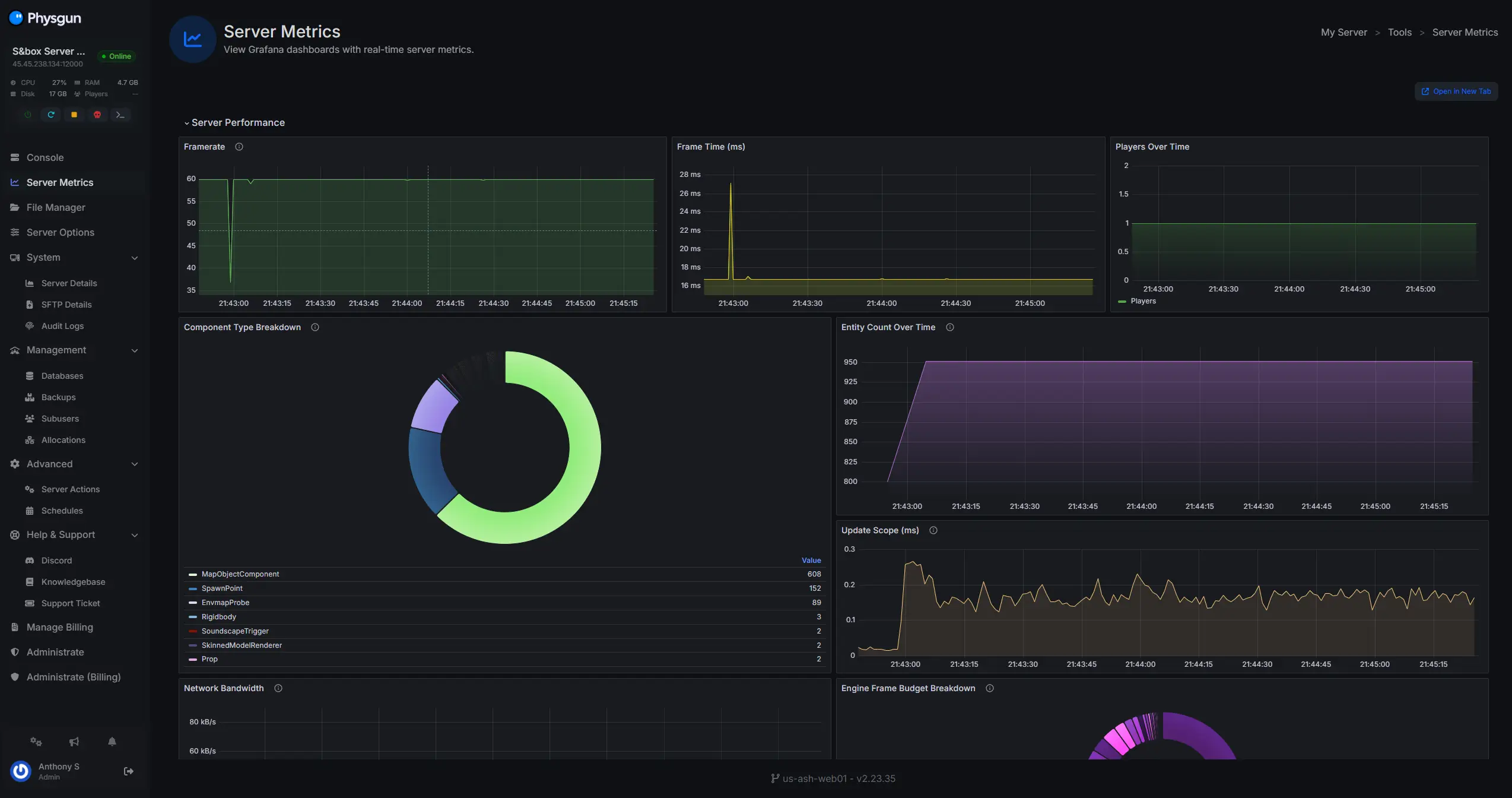 Advanced S&Box Control Panel