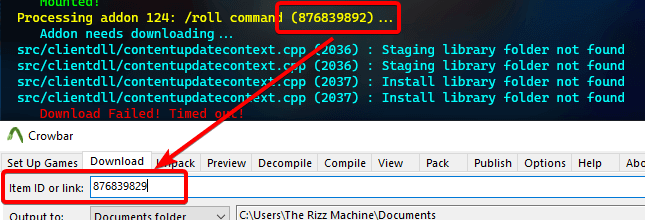Finding the workshop item ID