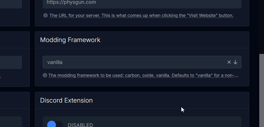 Switching modding framework
