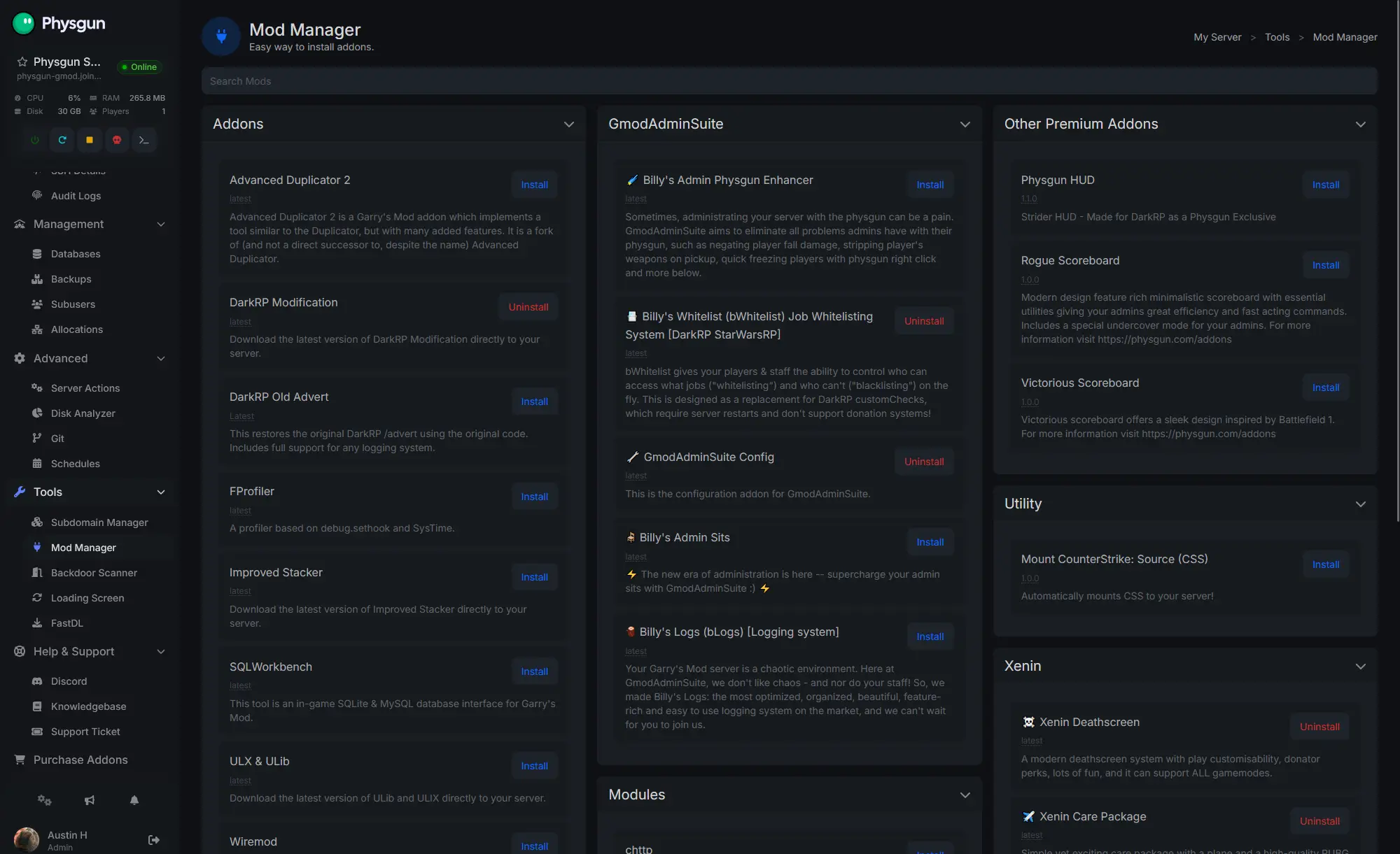Mod Manager