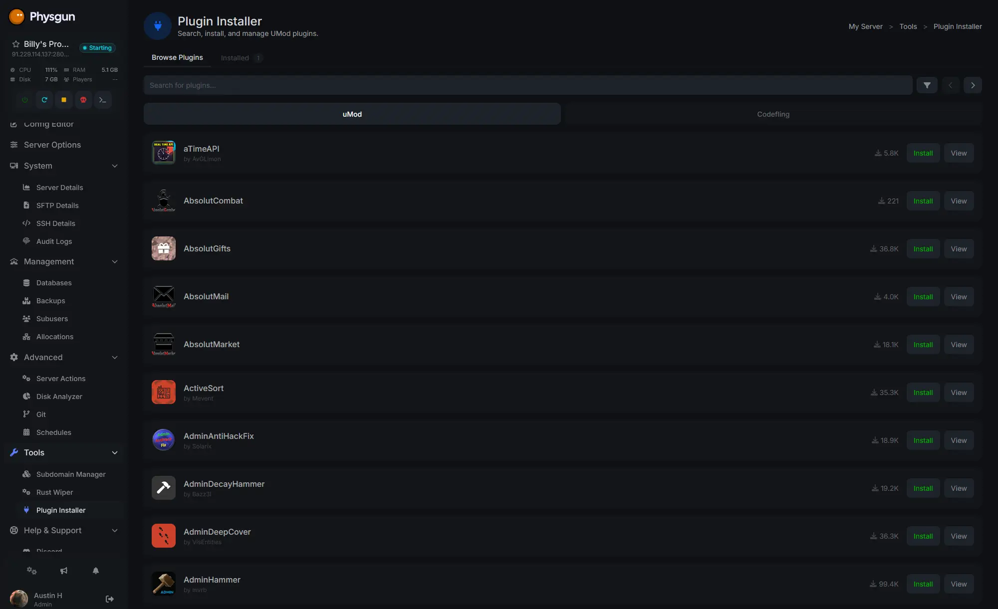 Plugin Installer