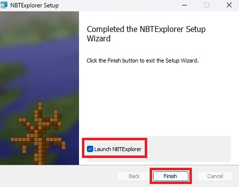 NBTExplorer open after install