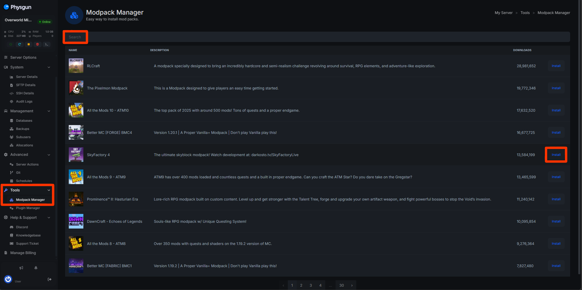 Modpack Manager